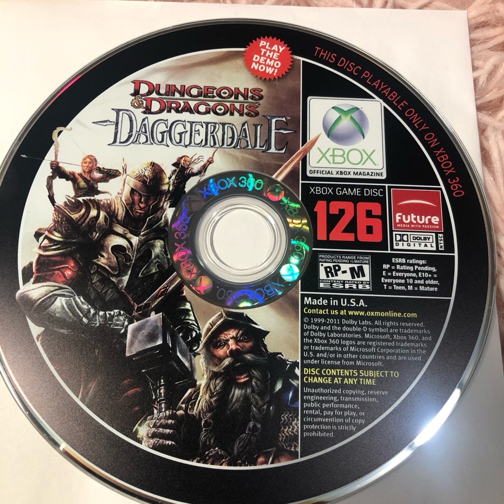 Xbox 360 - Official Xbox Magazine OXM Demo Disc #126 - Daggerdale Tested ML188